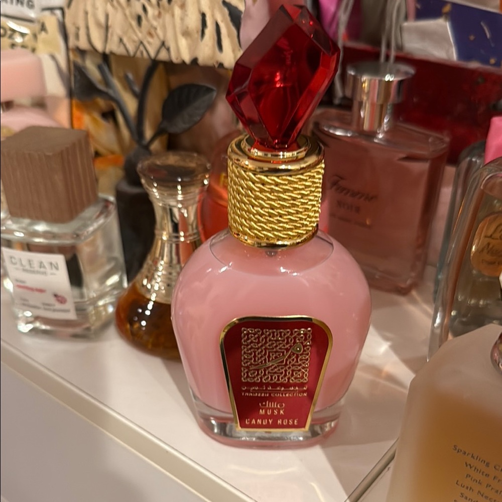 Luxurious Pink and Gold Body Oil Moisturizer